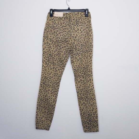 NYDJ Women's Skinny Jeans Leopard Print Size 0 Pants - Picture 3 of 5